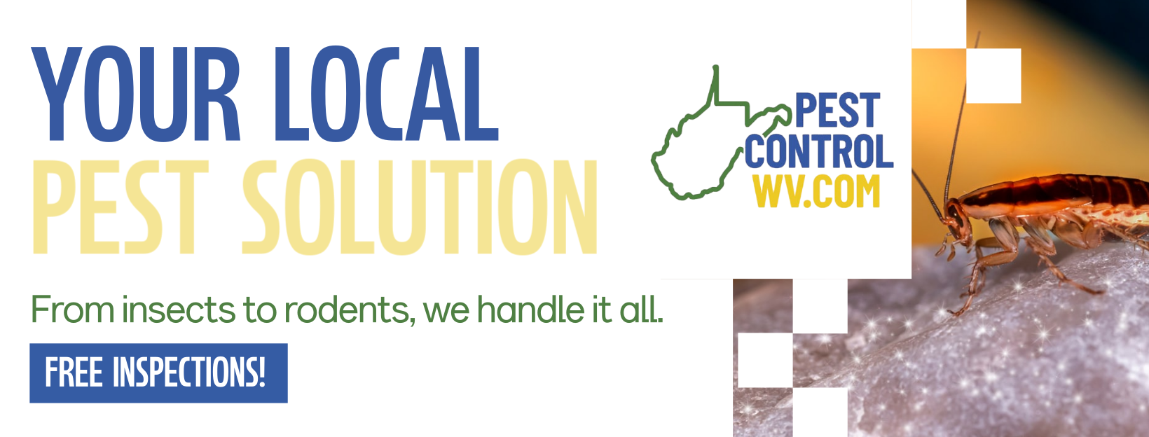 Roach banner Pest Control WV